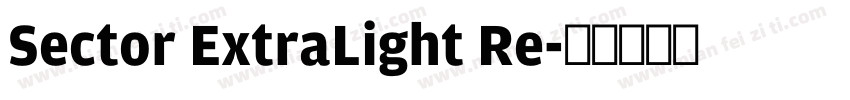 Sector ExtraLight Re字体转换